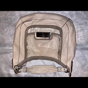 Coach kristin spectator leather hobo bag